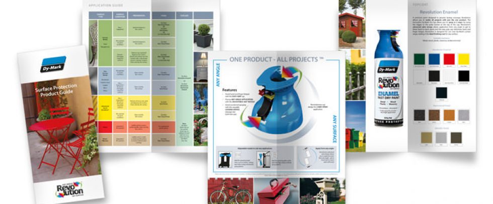 mcgraphicdesign is a pixecart freelance graphic designer who created this stunning bespoke revolution surface protection guide brochure for dymark