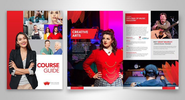 pixiecart pixecart corporate course guide brochure design project created by a freelancer